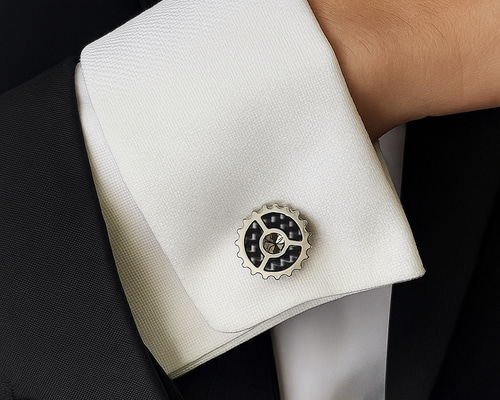 歯車カフスボタン】ギヤや歯車好きさんにオススメ！ / おしゃれな