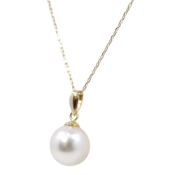 【珍珠】K18YG單顆珍珠項鍊7-7.5/7.5-8/8-8.5/8.5-9mm Akoya pearl untoned 第2張的照片