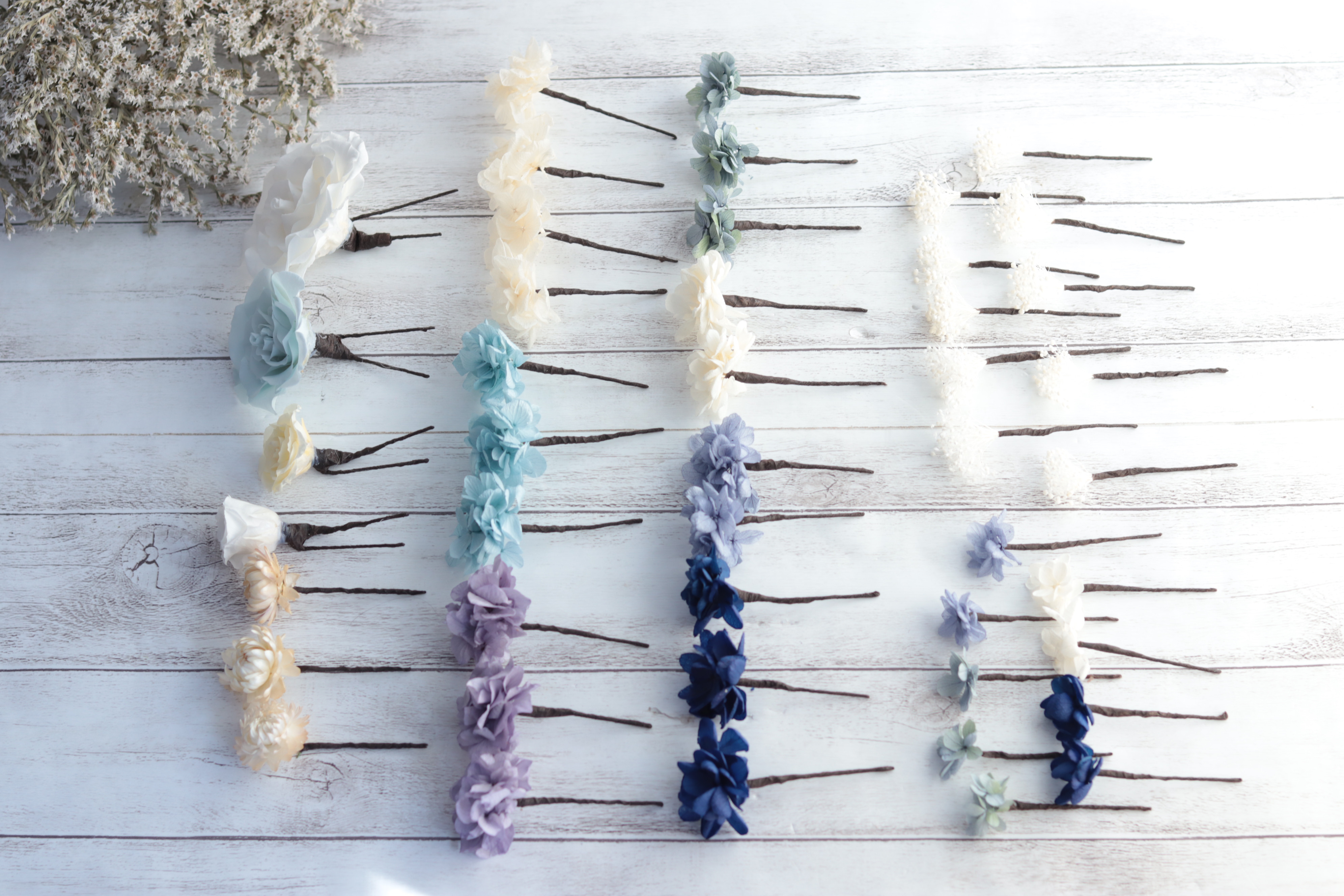 【選べるカラー】花冠＆ヘッドドレスの2way仕様＊ブリザーブドフラワー