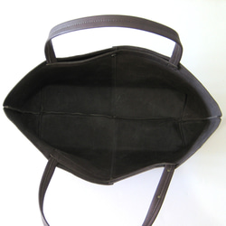 OTONA eco-bag Sサイズ ブラックベリー　本革製  トートバッグ 3枚目の画像