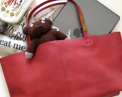 OTONA eco-bag Sサイズ ボルドー 本革製 トートバッグ トート