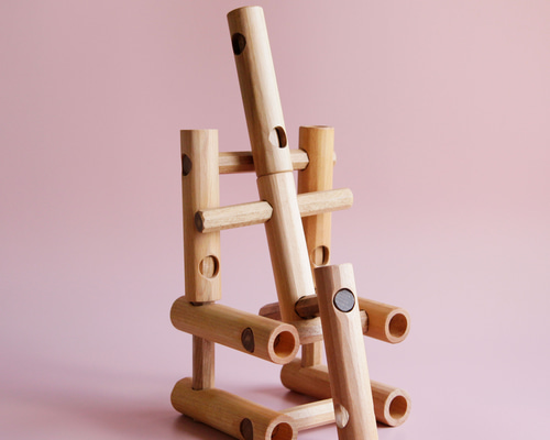 木のおもちゃ：知育ブロック『スレンダー・ブロック』 おもちゃ