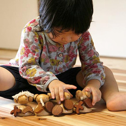 木のおもちゃ：動物の足パズル『フスフス セット』 6枚目の画像