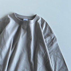 オーバーシルエット半袖Tシャツ / Baum バウム / スモークグレー 2枚目の画像