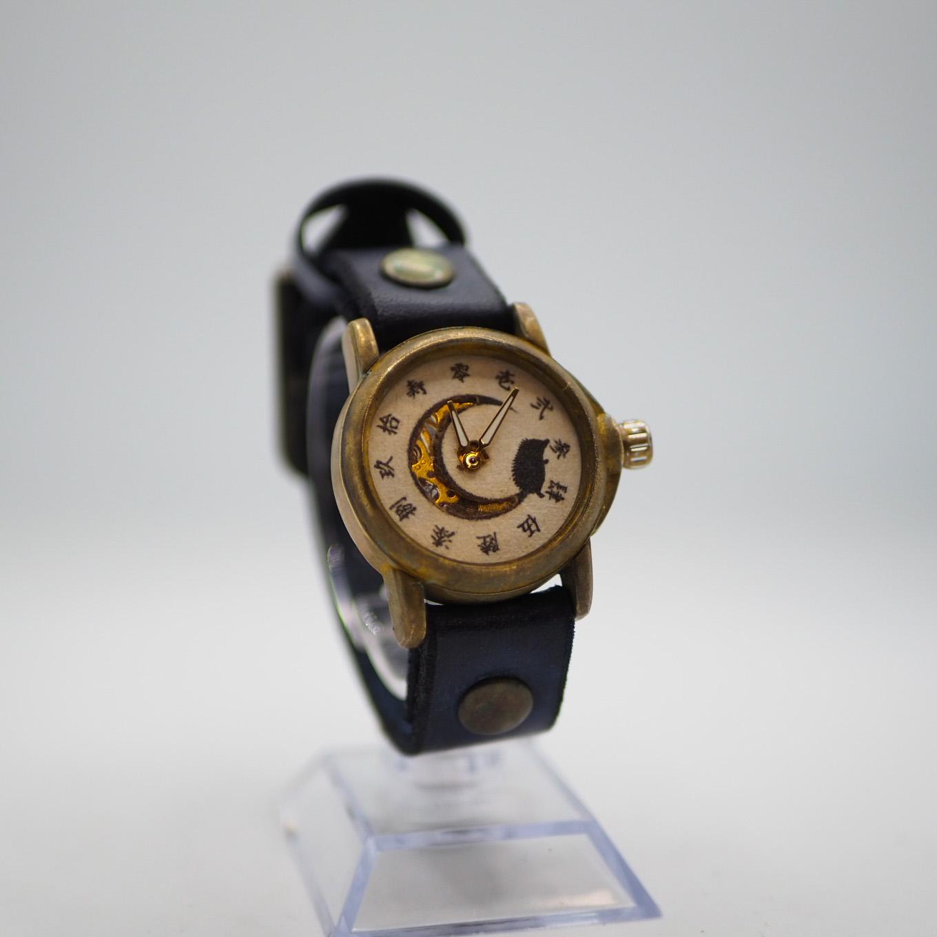 月とはりねずみの和時計　憩針鼠