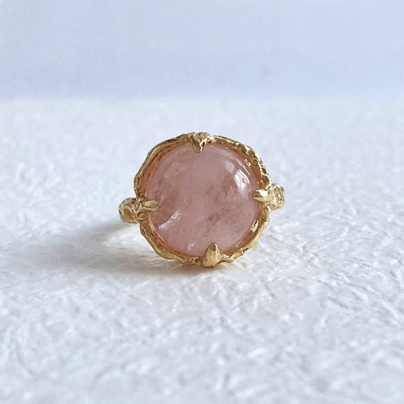 モルガナイトのリング【Melty ring＜Morganite＞】 4枚目の画像