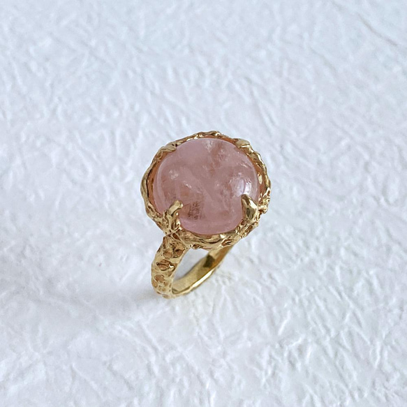 モルガナイトのリング【Melty ring＜Morganite＞】 2枚目の画像