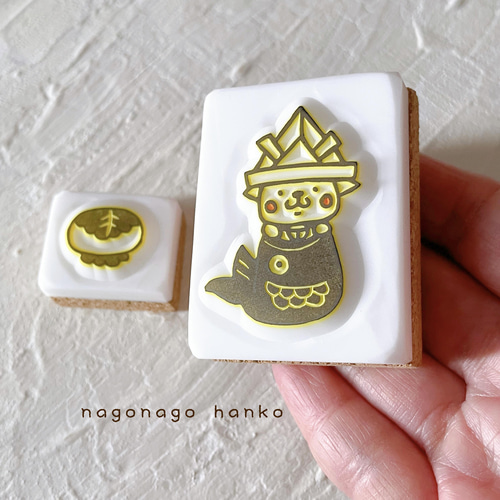 消しゴムはんこNo.130  いちご帽子のにゃんこちゃん 消しゴムはんこNo.130 いちご帽子のにゃんこちゃん