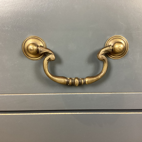 アンティーク調 シャビー グレー 4杯 チェスト 収納タンス 引き出し