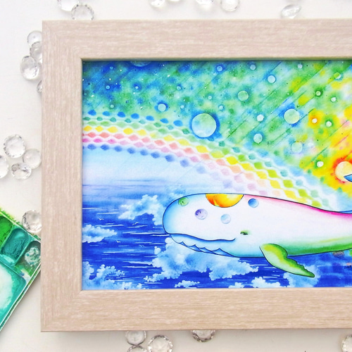 虹とくじら（パステル画・原画） 絵画 PRISM Arch 通販 15983231