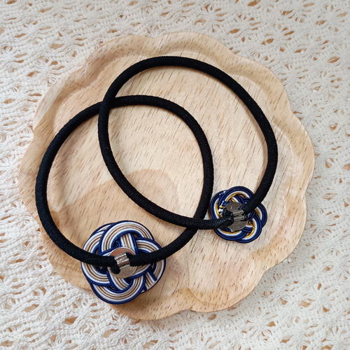 水引 ヘアゴムセット 藍華 ヘアアクセサリー ヘアゴム asamame 通販