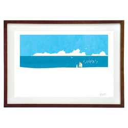 厚塗り油絵◆『青い花』◆がんどうあつし肉筆直筆油彩画絵画F8号シルバー新品額縁付 厚塗り油絵◇『青い花』◇がんどうあつし肉筆直筆油彩画絵画F8号