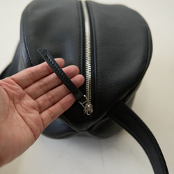 ﾓﾘﾉｶﾞｯｺｳ　上質本革ころんとポーチ肩紐3cmタイプ（ブラック）｜koro-f-rl-bk 11枚目の画像