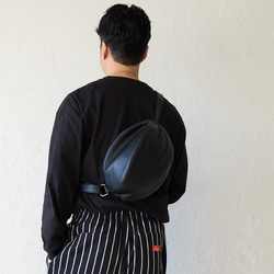 ﾓﾘﾉｶﾞｯｺｳ　上質本革ころんとポーチ肩紐3cmタイプ（ブラック）｜koro-f-rl-bk 12枚目の画像