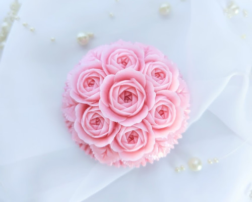 フローライト 薔薇 カービング 彫り物 トリプルカラー 14kgfフロー