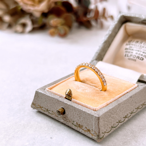 クリスタルハーフエタニティリング】スワロフスキー 8-9号、10-11号