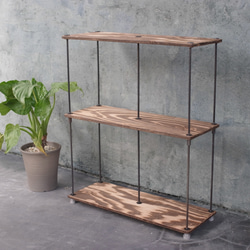 wood iron shelf 1500*1200*225〈ブラウン〉