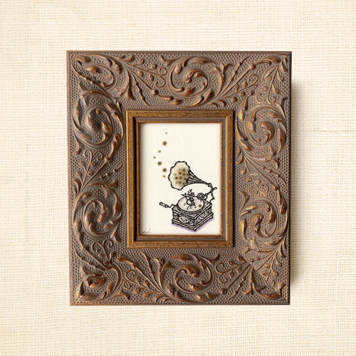 ミニ額縁 原画【 やさしい時間 】small size ver. 絵画 小笠原