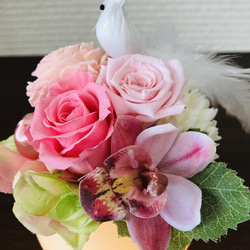 【2日以内ご発送】《母の日》癒されアロマ キャンドル まあるくほのかに香る&灯る…幸せの鳥 3枚目の画像