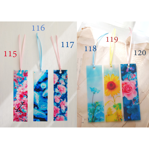 透明しおり10枚セット【番号を10点お選びください】 *訓子kunko