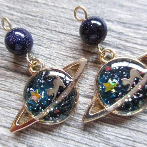 ◇1575再販16 ⚓七つの海のイルカ ピアス・イヤリング ピアス（フック