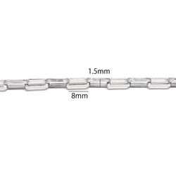 [訂購商品] [批發價30M] esco41 約8*1.5mm 線徑：約1.5mm 長盒不鏽鋼鏈條 第8張的照片