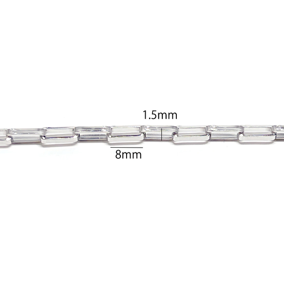 [訂購商品] [批發價30M] esco41 約8*1.5mm 線徑：約1.5mm 長盒不鏽鋼鏈條 第8張的照片