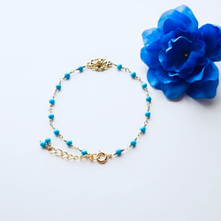 Petit Oriental綠松石手鍊 Petit Oriental Turquoise bracelet B0014 第2張的照片