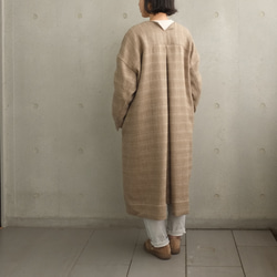 turned up coat（wool linen） 7枚目の画像