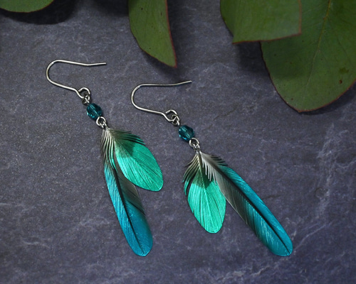 人魚さんの緑ピアス e78bbc130d78467bf9002cb7afbcb1