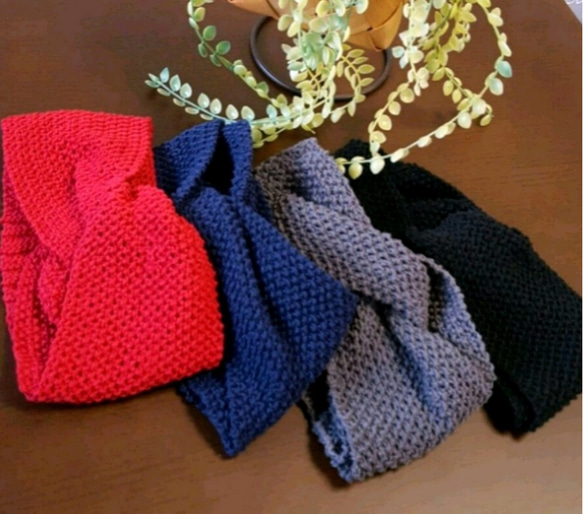 新色秋カラー追加　オールシーズン　17色　ターバンヘアーバンド　52cm～57cm 2枚目の画像