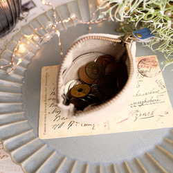 ｷｭｲｰﾙﾃﾞｿﾝ コロンとかわいい大容量の小銭入れ　カラフル小物で気分もUP 付属に栃木レザー使用《グリーン》 2枚目の画像