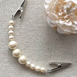 淡水パール　ストールクリップ　カーディガン　帽子留めなど　9点 ストールクリップ・カーディガンクリップなどに♥︎パール＊シルバー