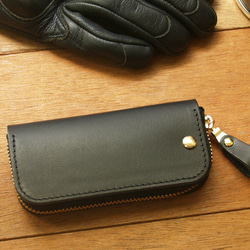 [ weekenlife ] - Leather Key Case - Gentle Black 7枚目の画像