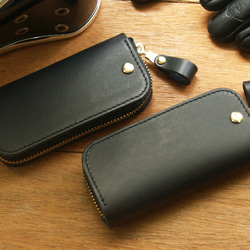 [ weekenlife ] - Leather Key Case - Gentle Black 8枚目の画像