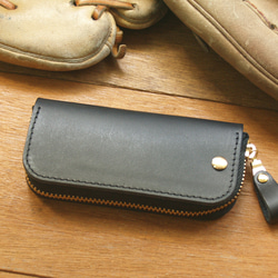 [ weekenlife ] - Leather Key Case - Gentle Black 4枚目の画像