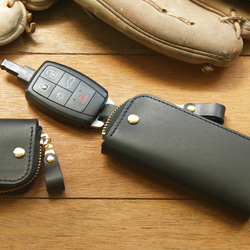 [ weekenlife ] - Leather Key Case - Gentle Black 6枚目の画像