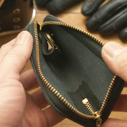 [ weekenlife ] - Leather Key Case - Gentle Black 9枚目の画像