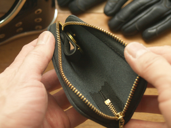 [ weekenlife ] - Leather Key Case - Gentle Black 9枚目の画像