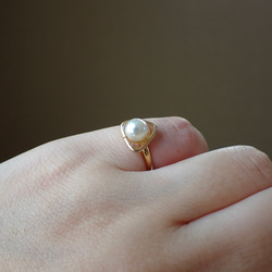 珍珠小指戒指 第4張的照片