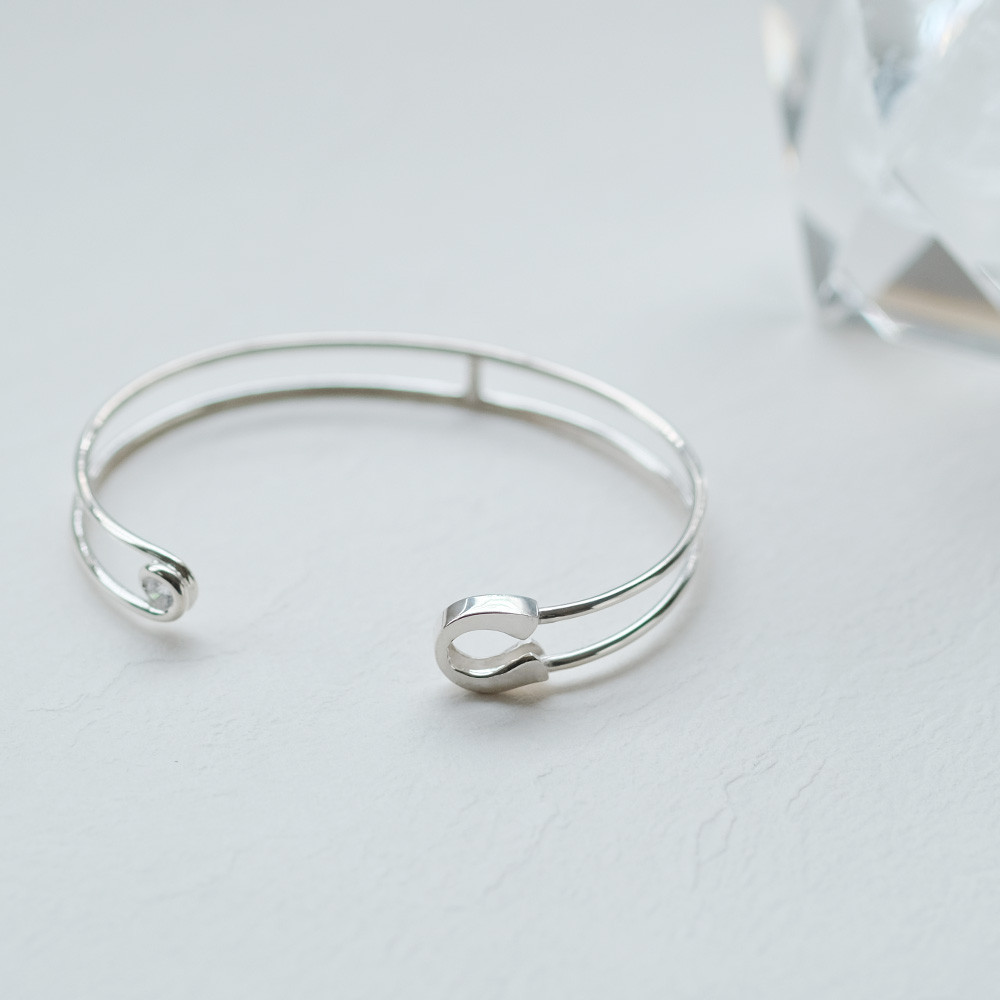 安全ピン バングル シルバー925