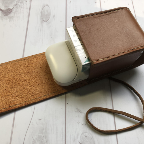 ヌメ革 ブラック ターコイズコンチョB アイコスケース シガレット