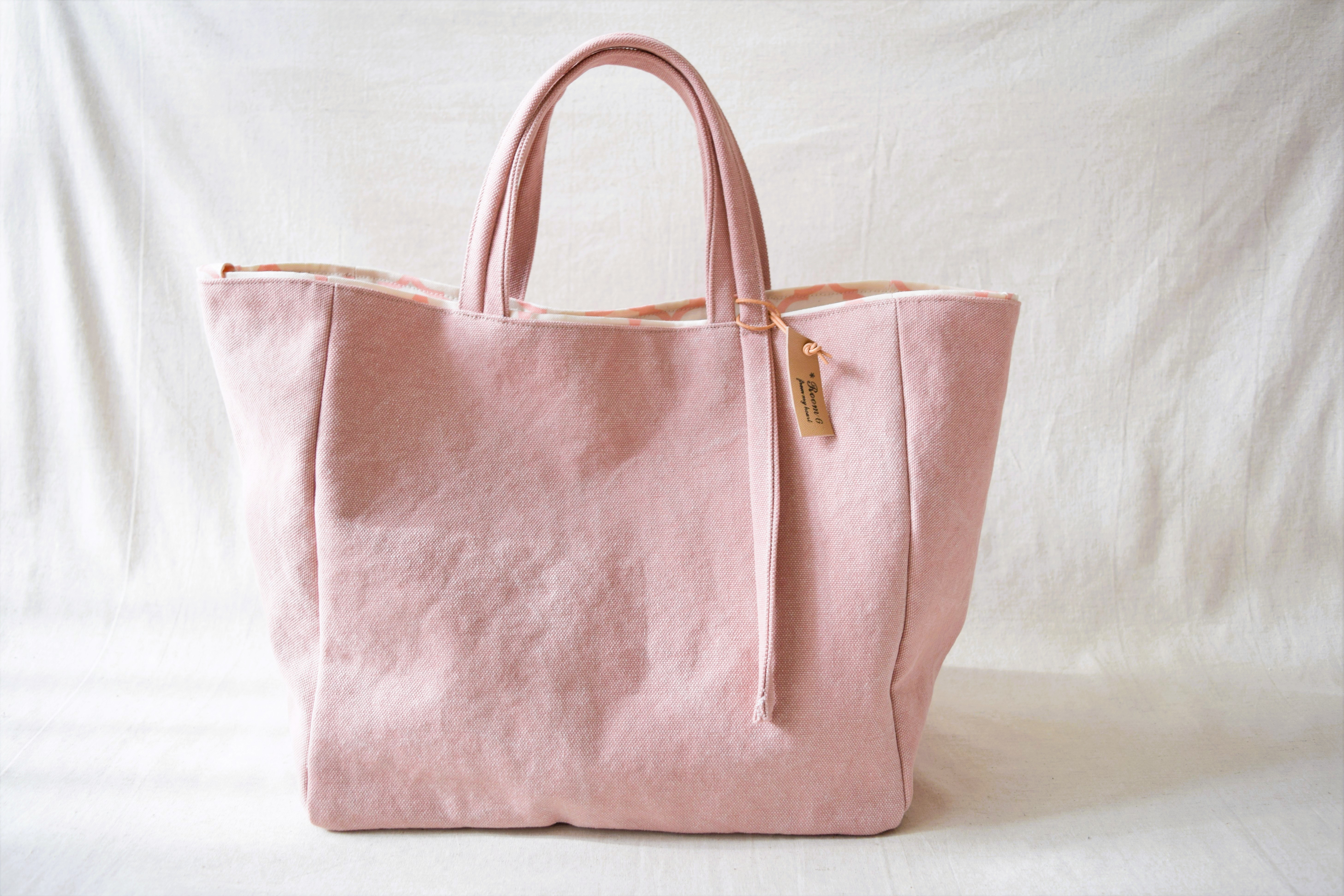 綺麗な大人のラグトート* 大人の桜色*