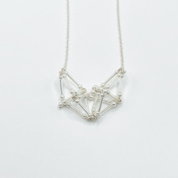 3D Heart(small)NECKLACE【White】 3枚目の画像