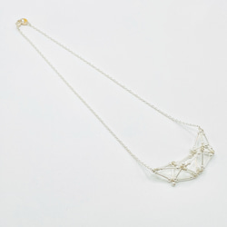 3D Heart(small)NECKLACE【White】 2枚目の画像