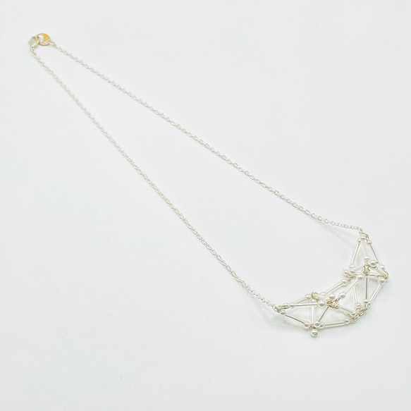 3D Heart(small)NECKLACE【White】 2枚目の画像