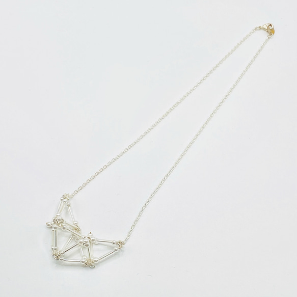 3D Heart(small)NECKLACE【White】 1枚目の画像