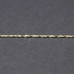 免運費 [50M 捲軸纏繞] 寬度約 0.6 毫米 / 線徑約 0.4 毫米 金黃銅鏈 NF / UCG50 第4張的照片