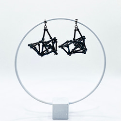 3D PIERCE/EARRING【Black】 2枚目の画像