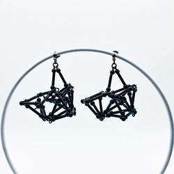 3D PIERCE/EARRING【Black】 1枚目の画像